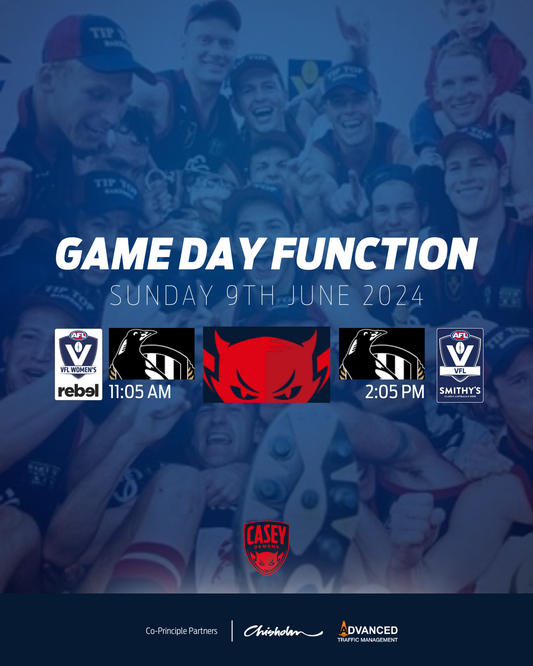 Game Day Function VFL and VFLW - 9th June 2024