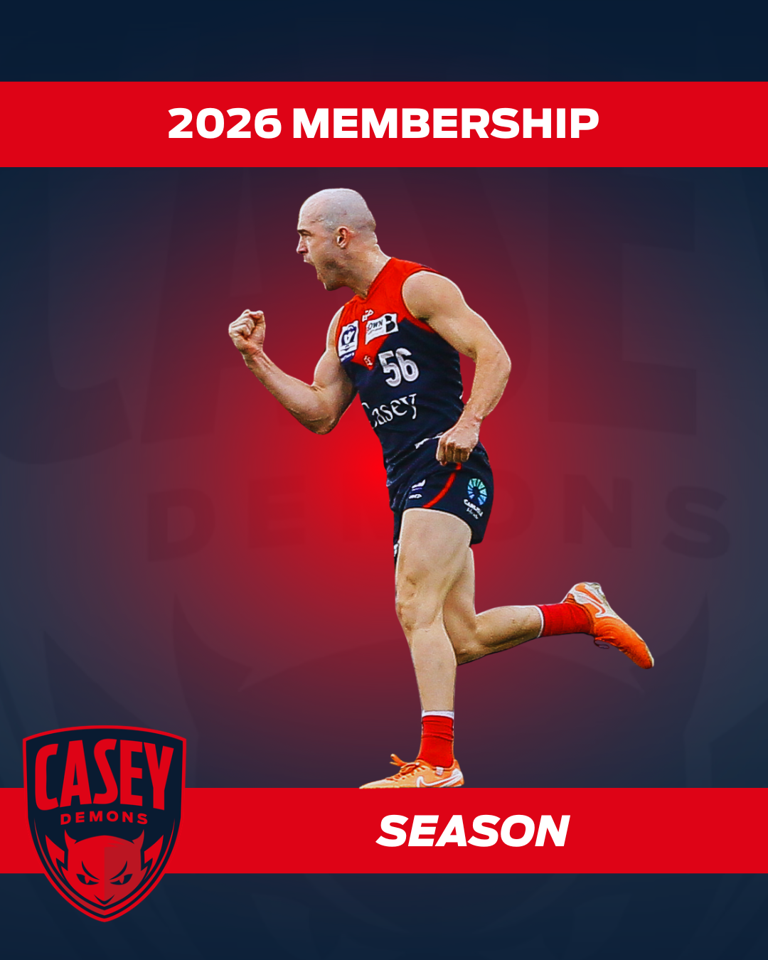 Casey Demons Season Football Membership - 2026